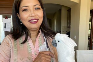 Sangeeta’s cockatoos are family too!