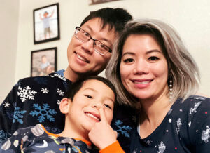 Lysa Ho con su familia
