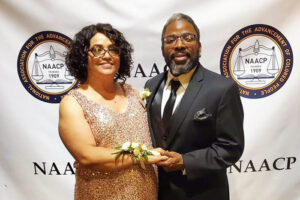Dr. Chanelle Calhoun with husband