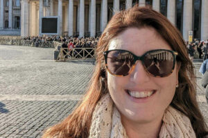 Meara Henley visiting the Vatican