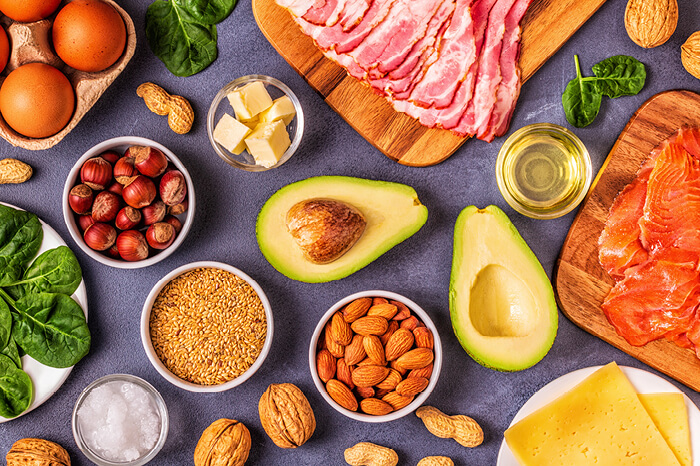 truecare-blog-fat-facts-image-blog-700×466 good and bad fats avocado nuts bacon eggs cheese fish