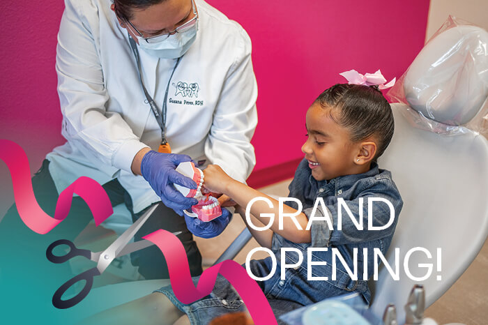 truecare-events-mission-mesa-pediatric-dental-grand-opening-featured-image-blog-700×466 Mission Mesa Pediatric Dental Grand Opening Event Girl Smiling at dentist
