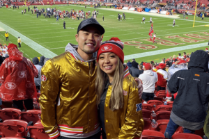 Dr. Victor Mac at a San Francisco 49ers