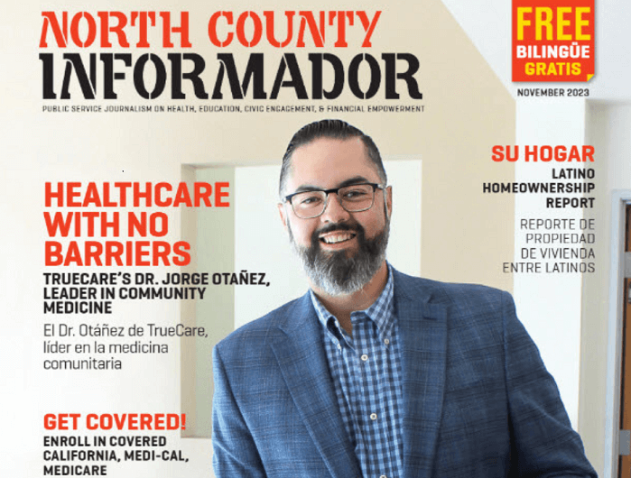 Dr. Otanez on the cover of North County Informador magazine
